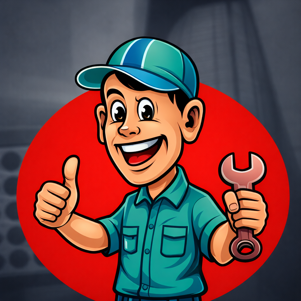 Mascote BT Autocenter – O mecânico que cuida do seu carro